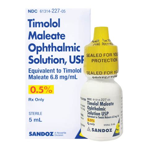 Timolol ophthalmic .